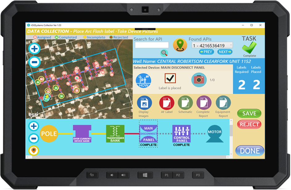 Mobile interface screenshot